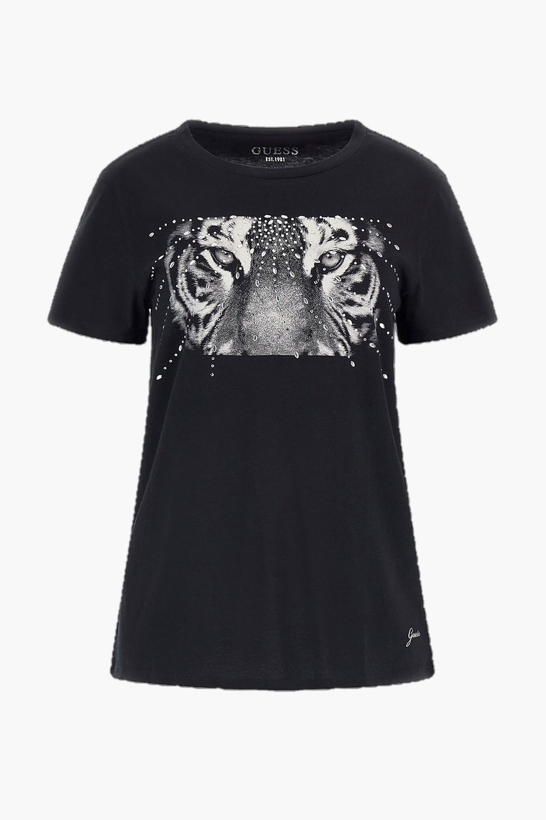 Guess t shirt dames zwart best sale